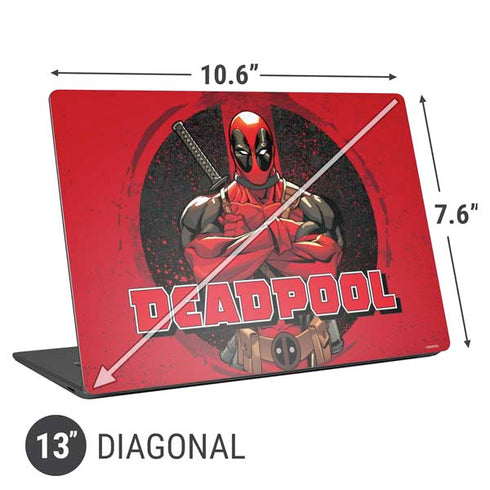 Marvel Deadpool Wade Wilson Universal Laptop 13in (10.6 x 7.6in) Skin